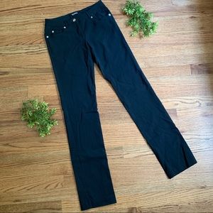 Straight leg black work pants